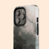 Dark Abstract Oil Paint Custom Initials iPhone Case